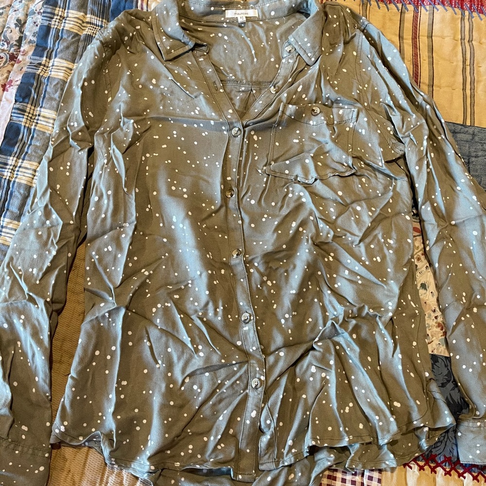 Olive Button Up